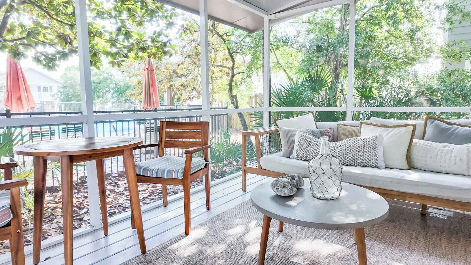 Screened porch at 30AHideaway